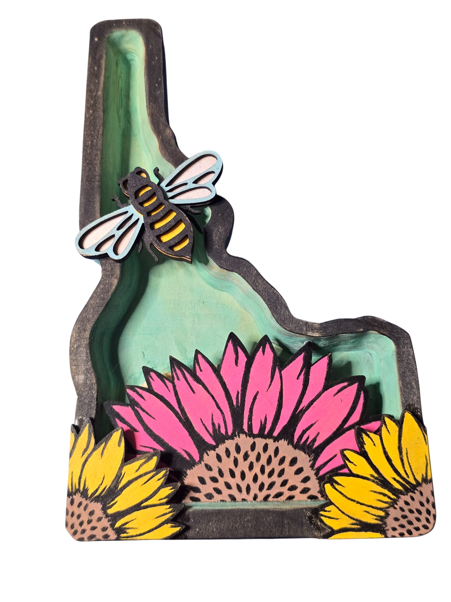 Idaho Layered Sunflower Decor