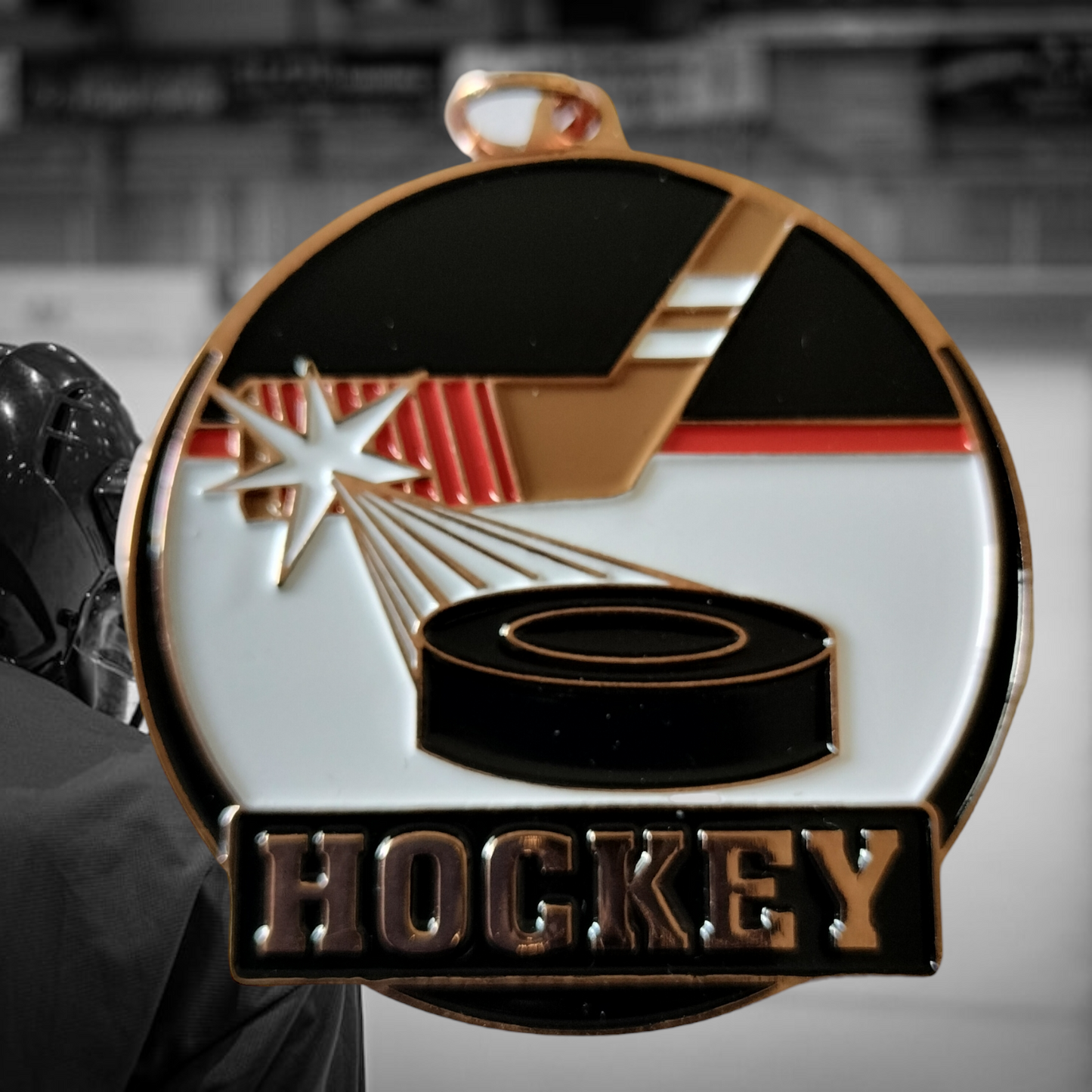 Hockey medal colored