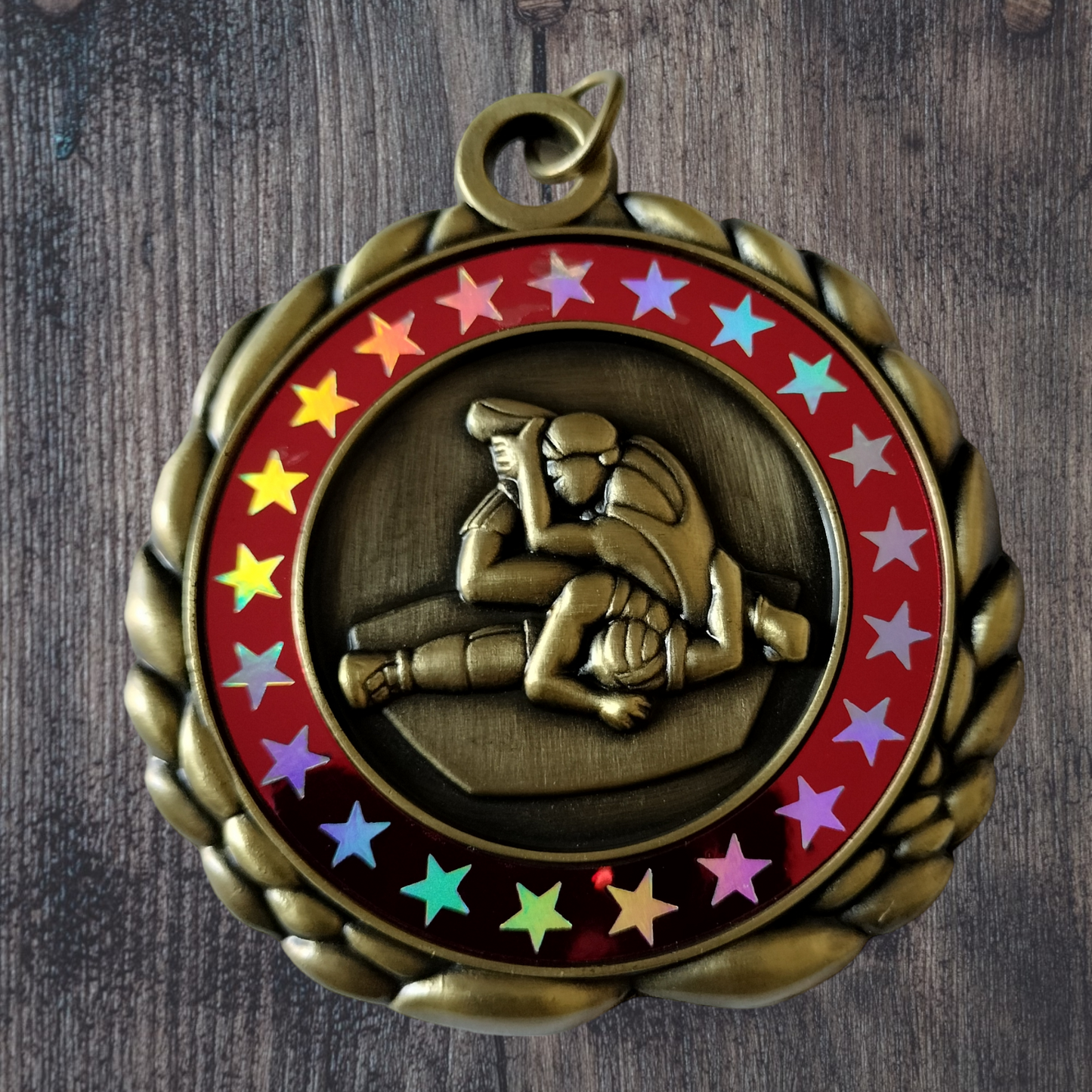 Wrestling Medal Star border