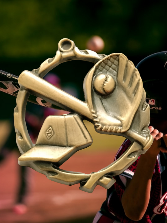 Baseball cutout Medal