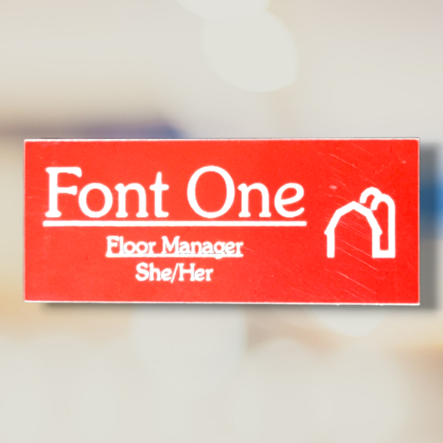 Small Magnetic Name Tag