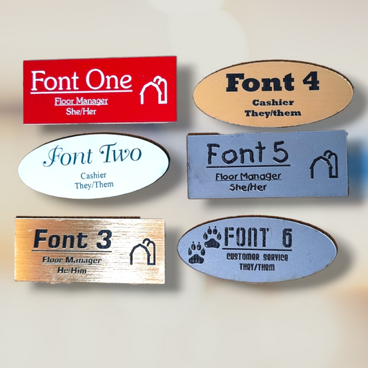 Small Magnetic Name Tag