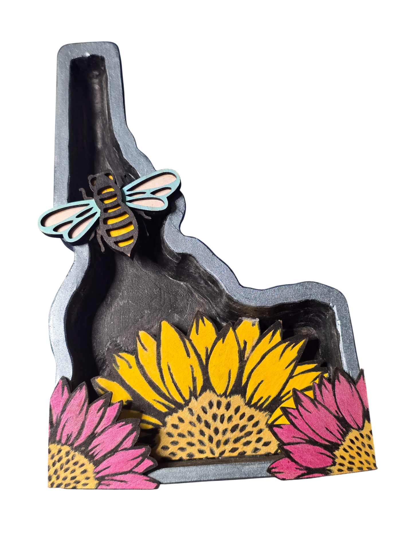 Idaho Layered Sunflower Decor