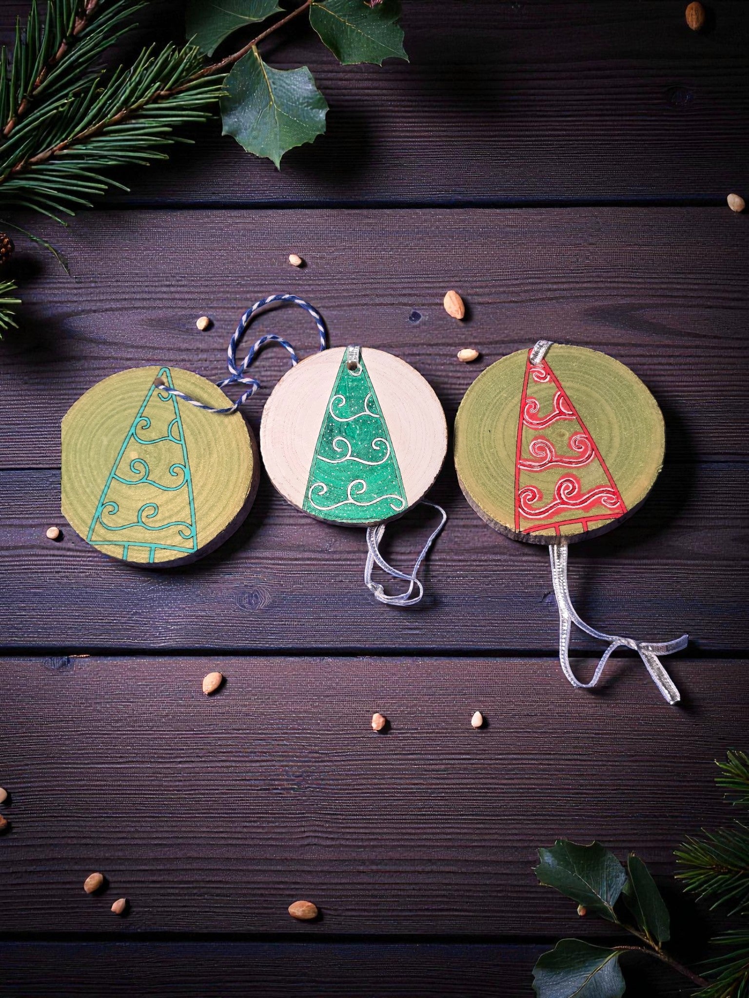 Wood Slice Ornaments