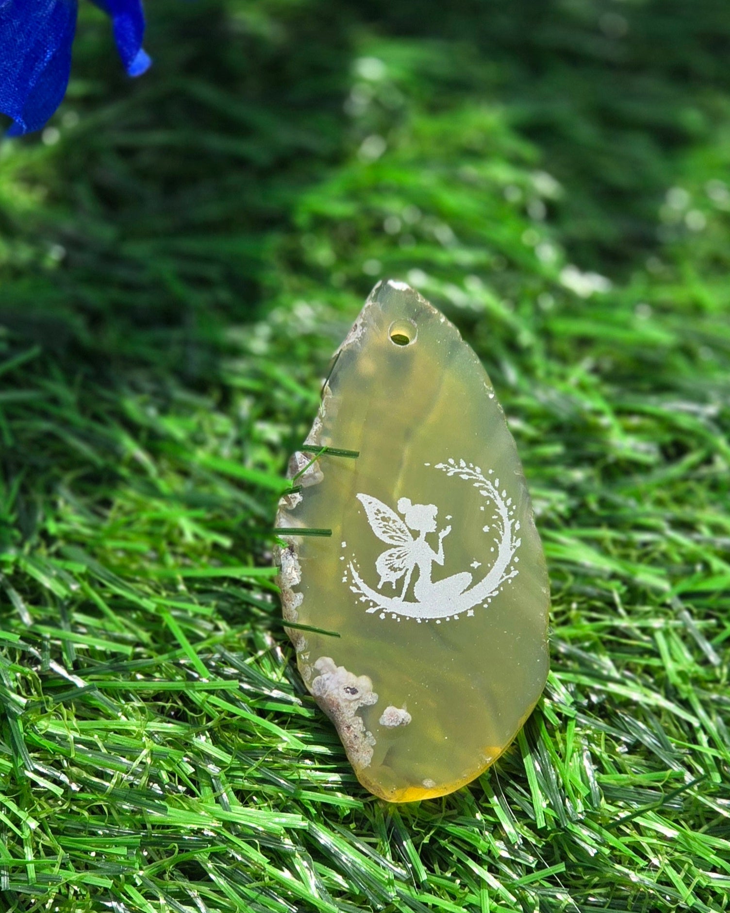 Engraved Agate Slices