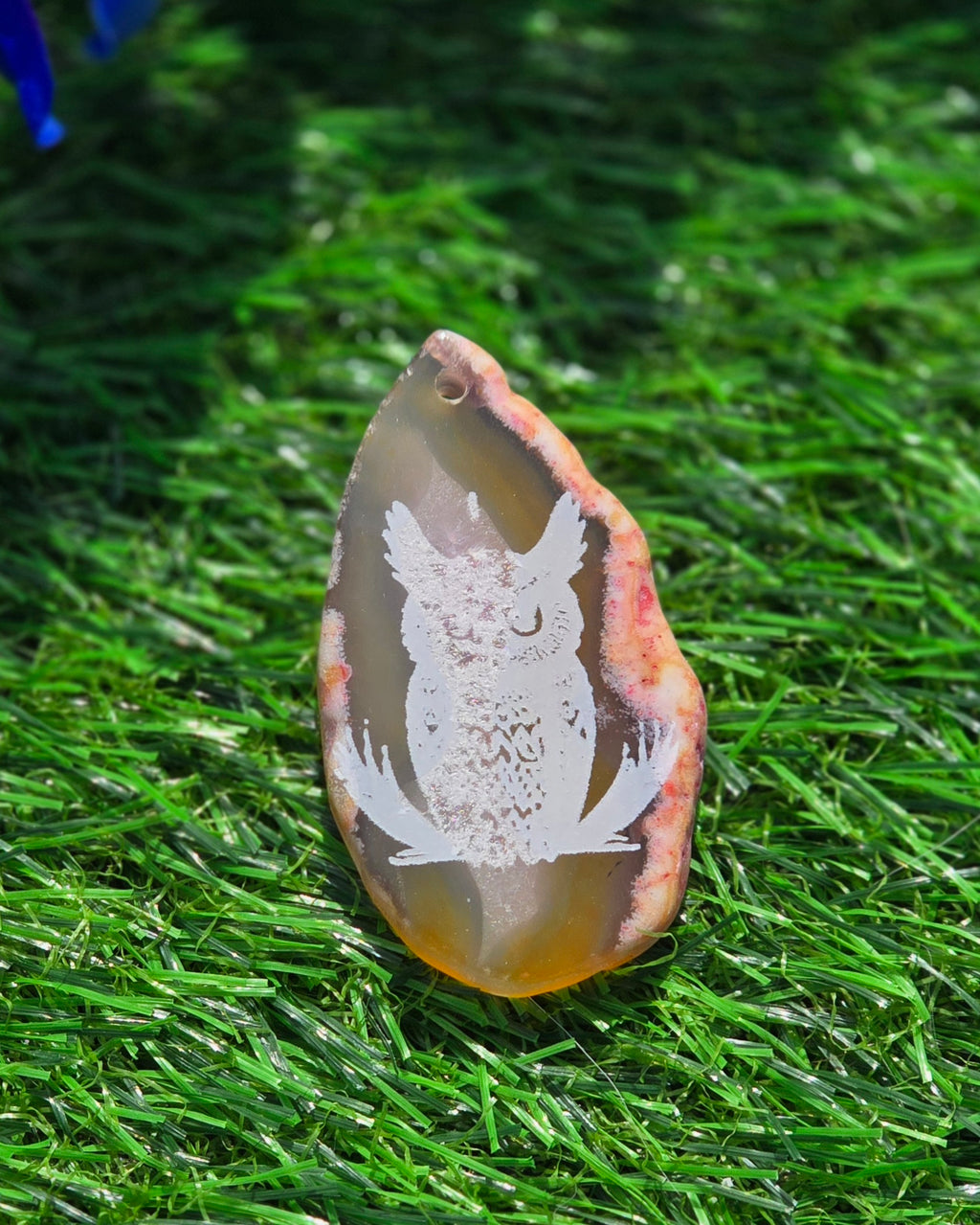 Engraved Agate Slices