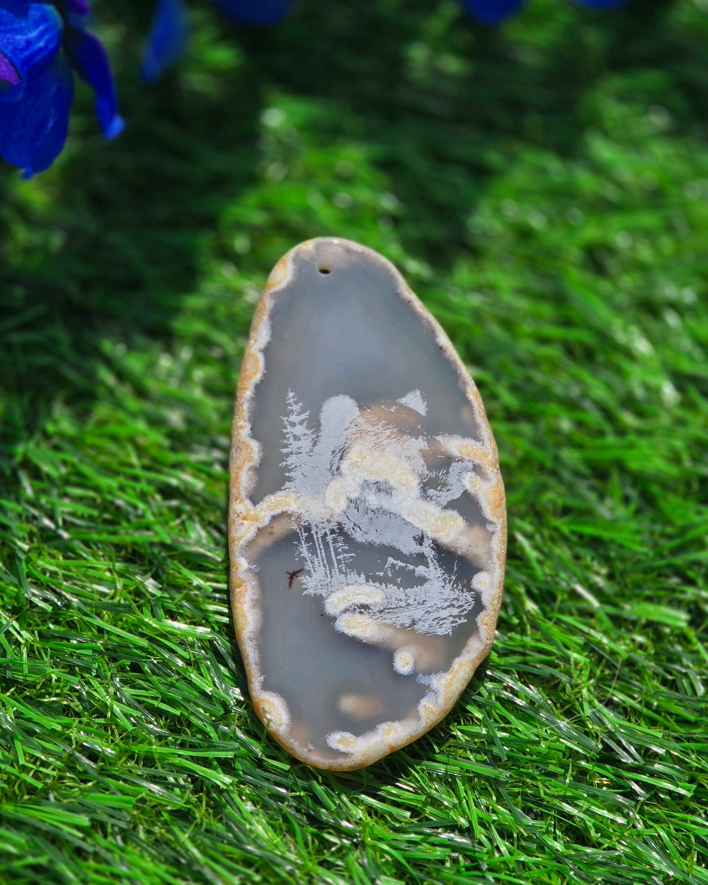 Engraved Agate Slices