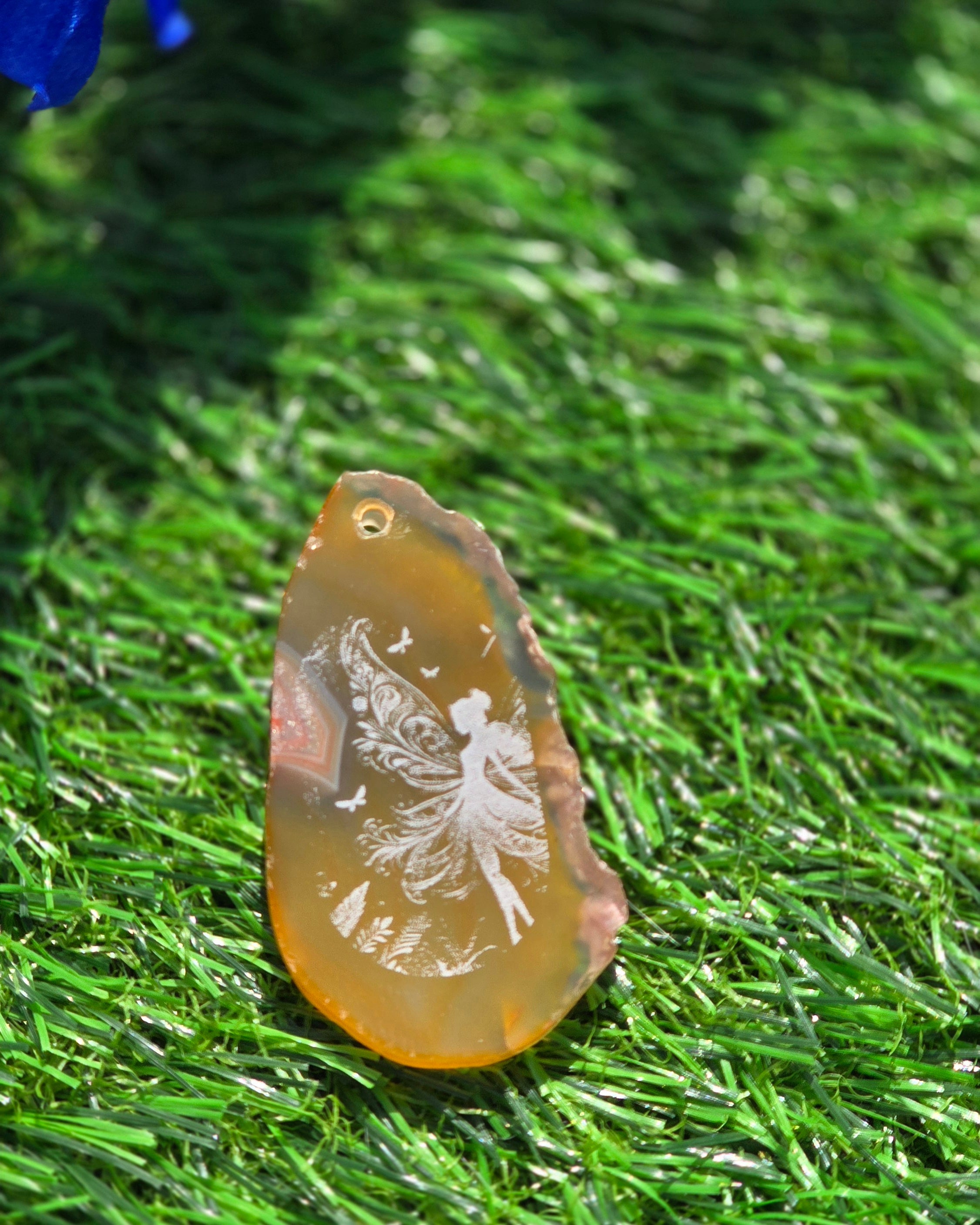 Engraved Agate Slices