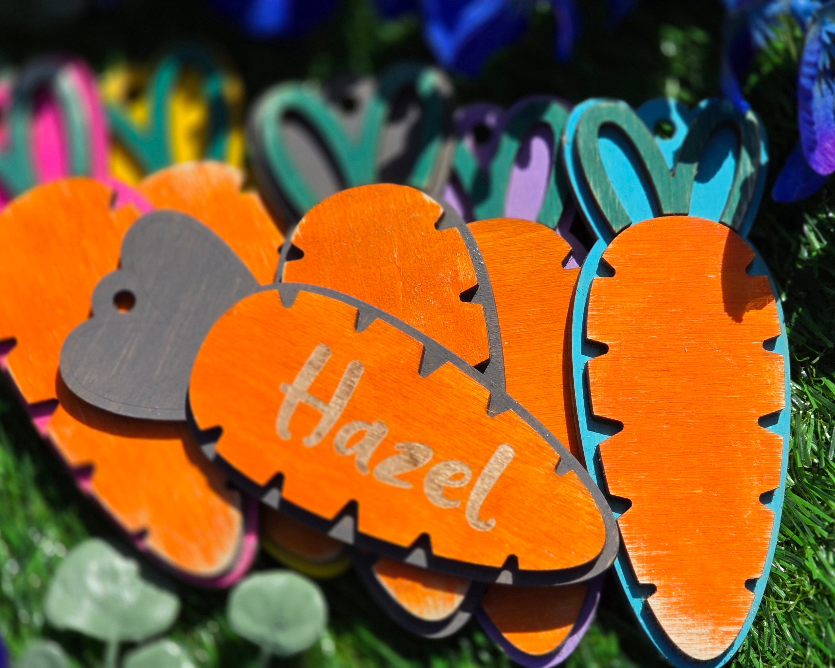 🥕 Personalized Easter Carrot Tags