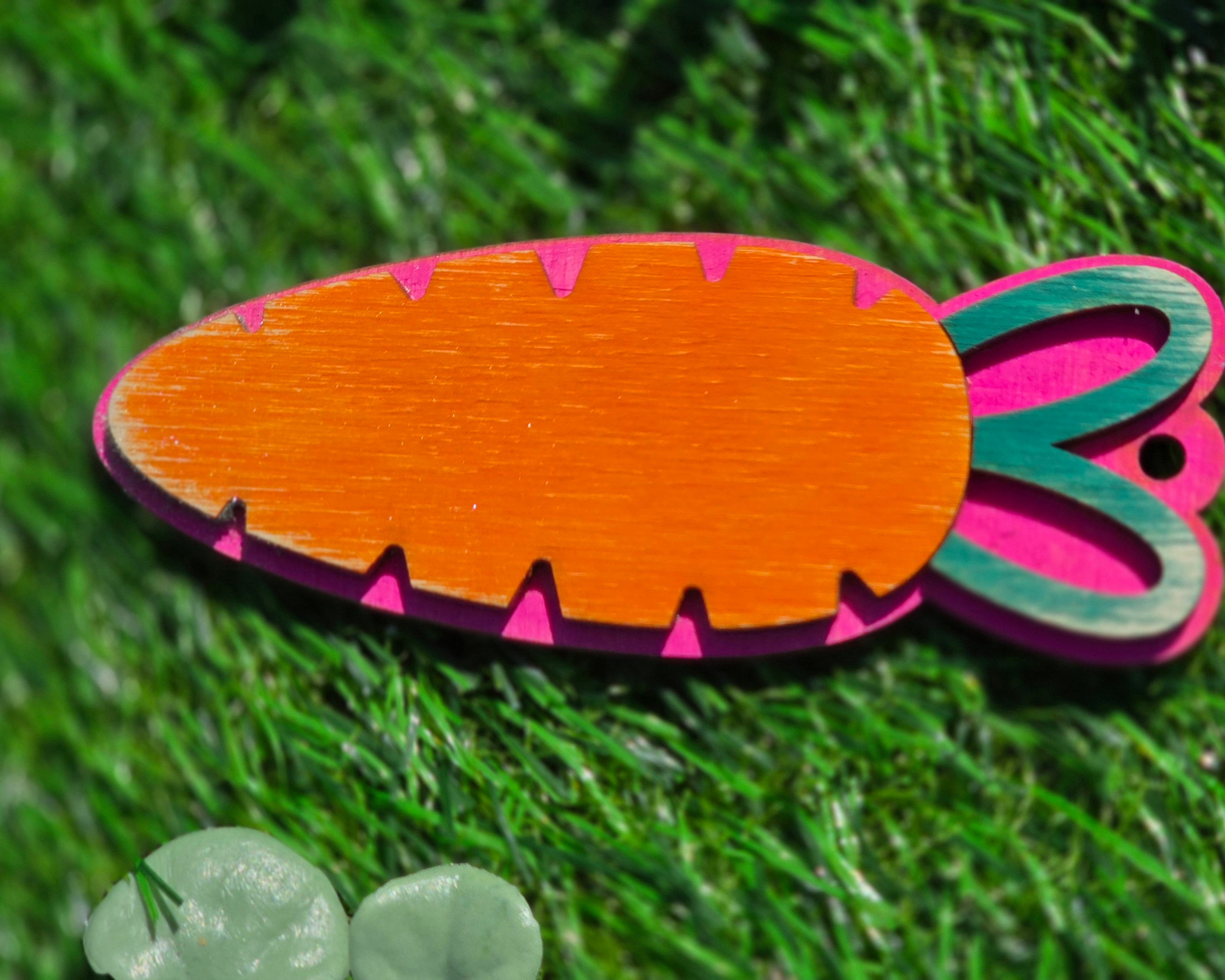 🥕 Personalized Easter Carrot Tags