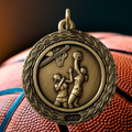 1.5" women's basketball medal