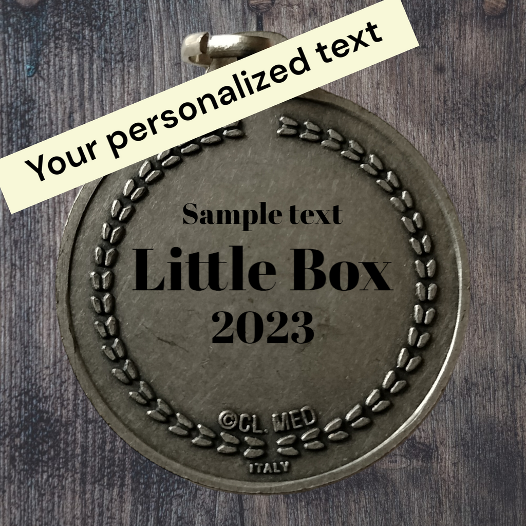 1.5" silver religious medal