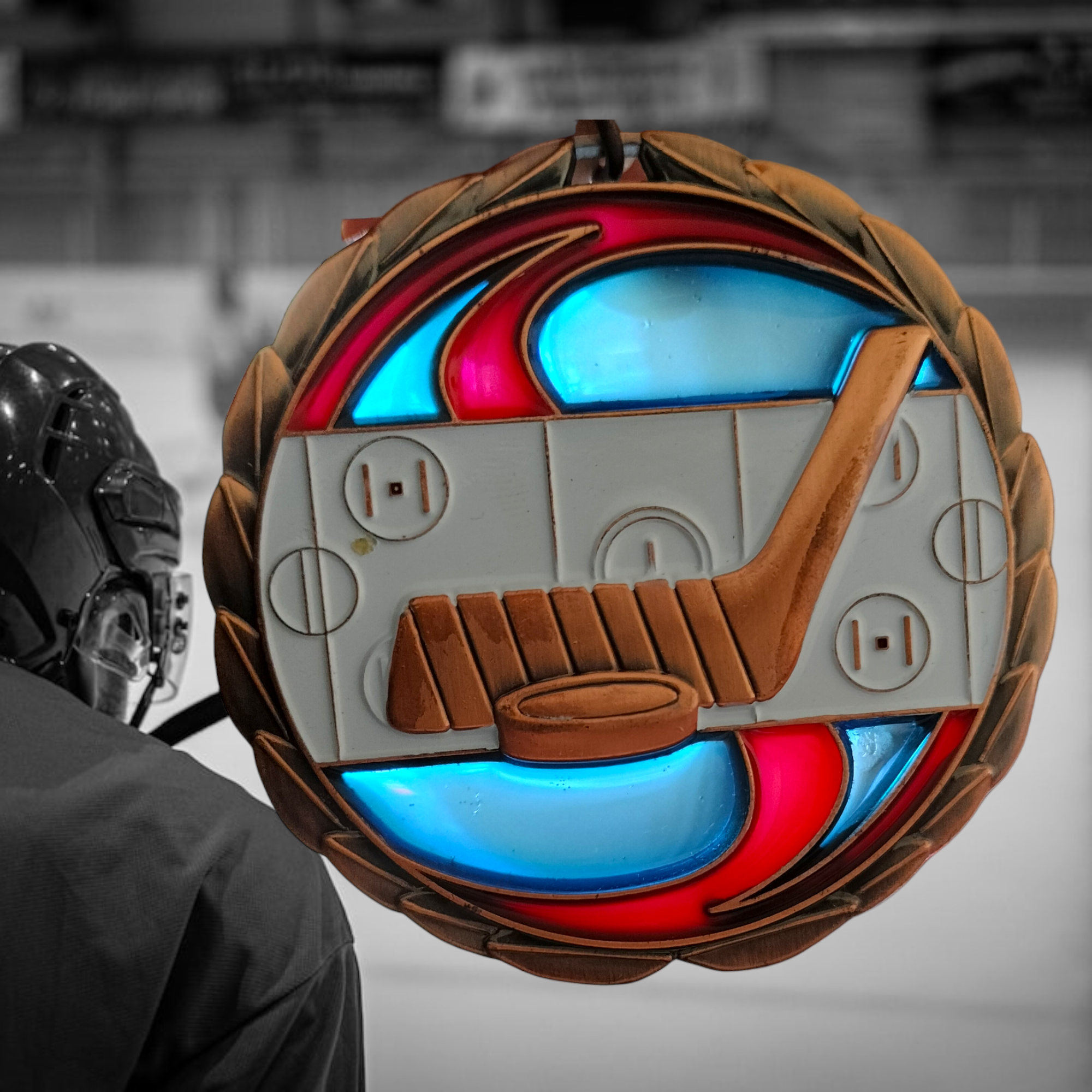Hockey medal resin