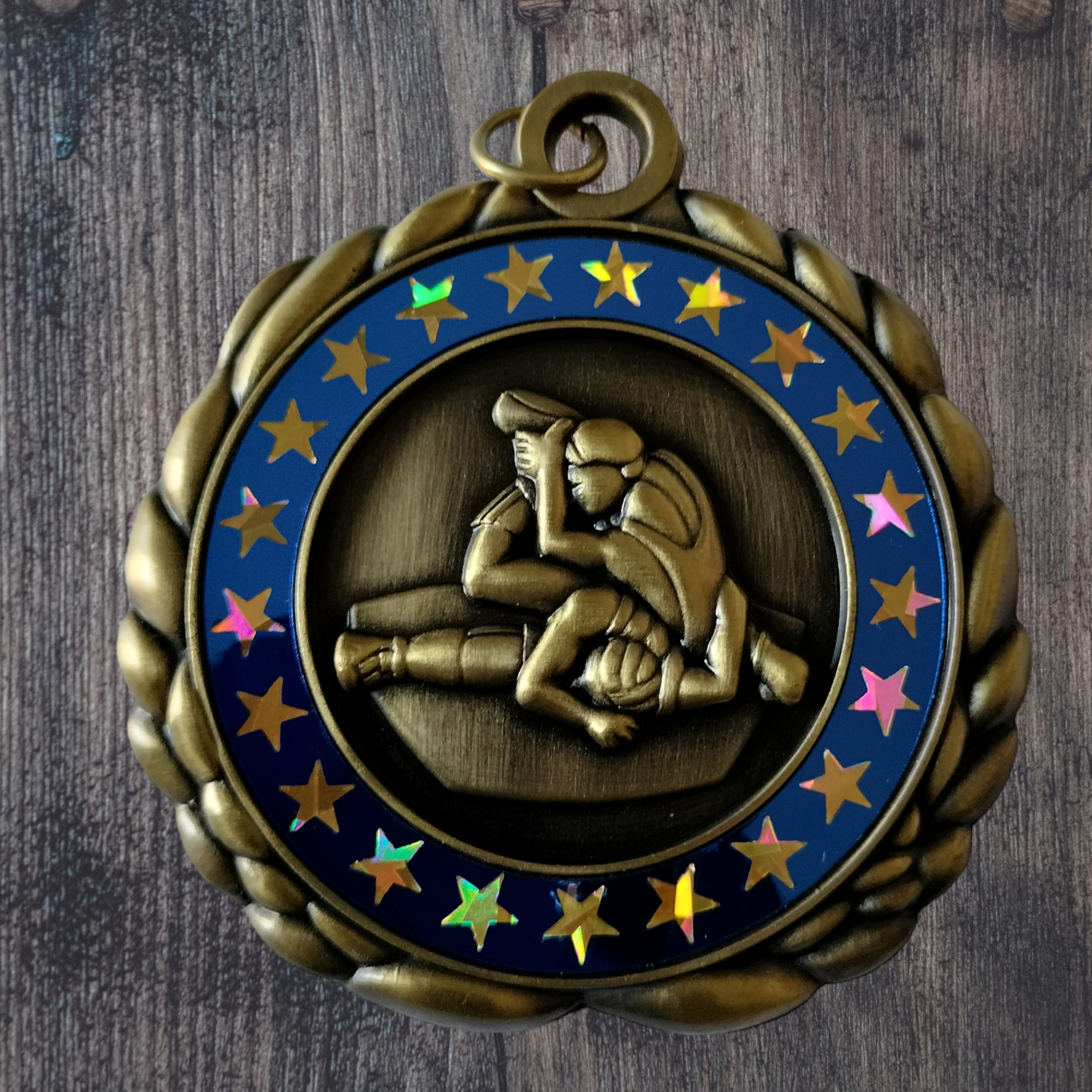 Wrestling Medal Star border