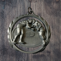 Wrestling cutout medal