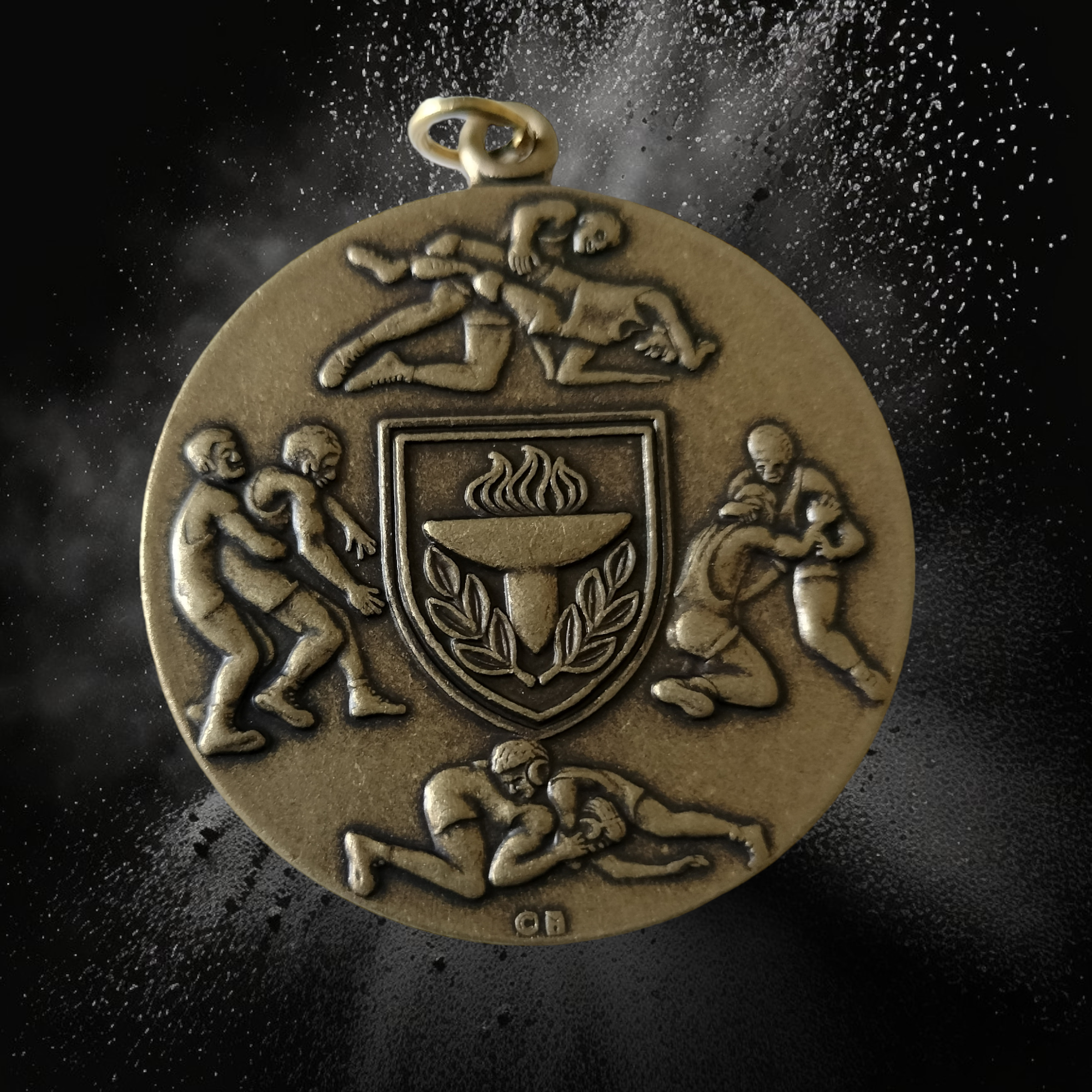 Collectible wrestling medal