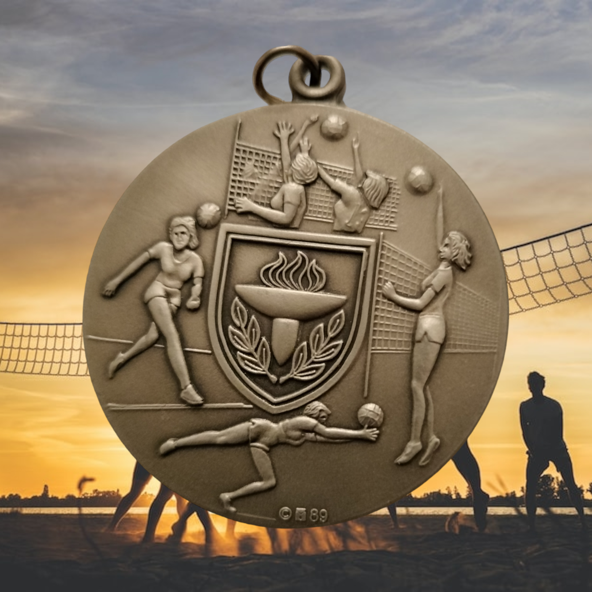 Collectible Women's Volleyball Medal