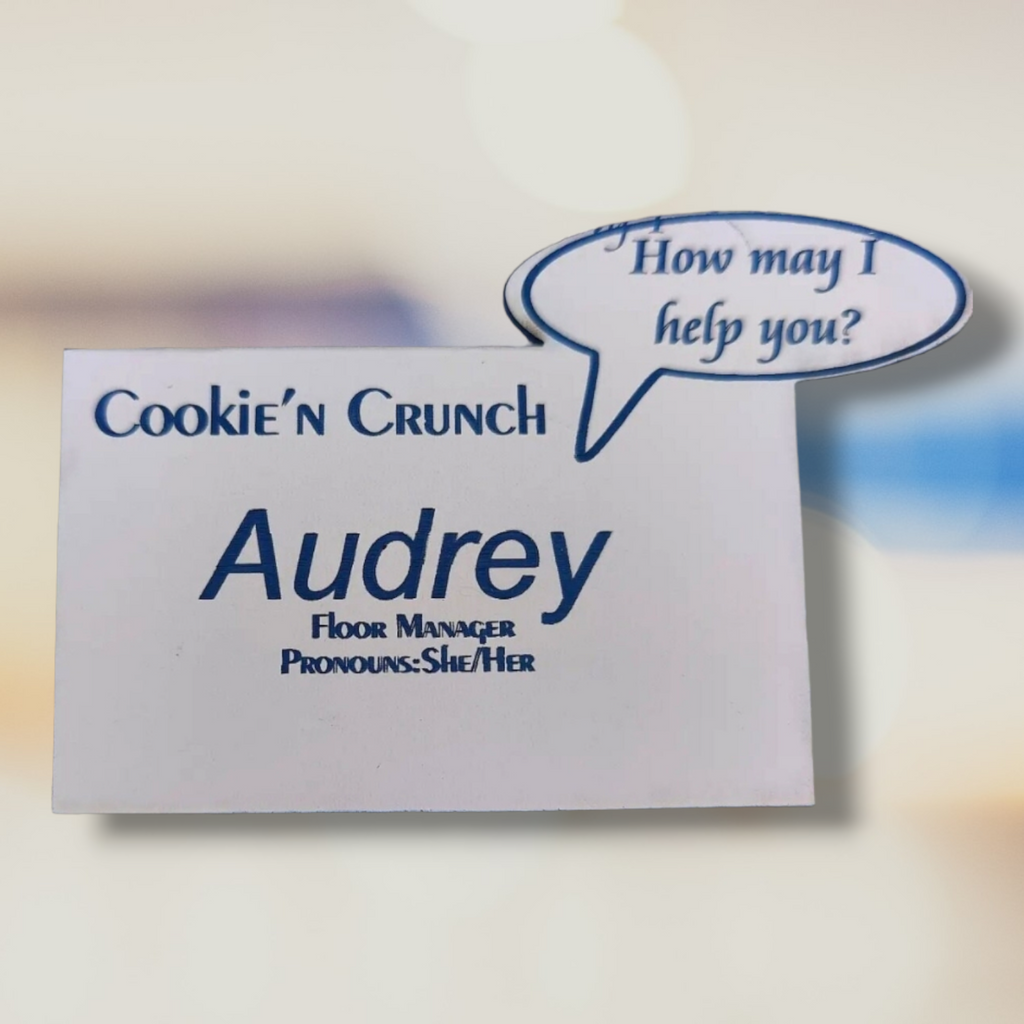 Shaped Magnetic Name Tag