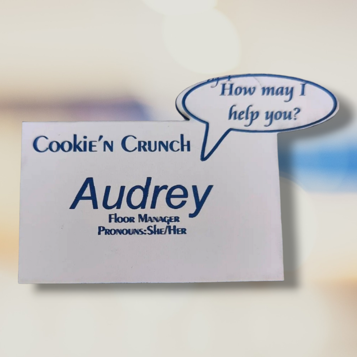 Shaped Magnetic Name Tag