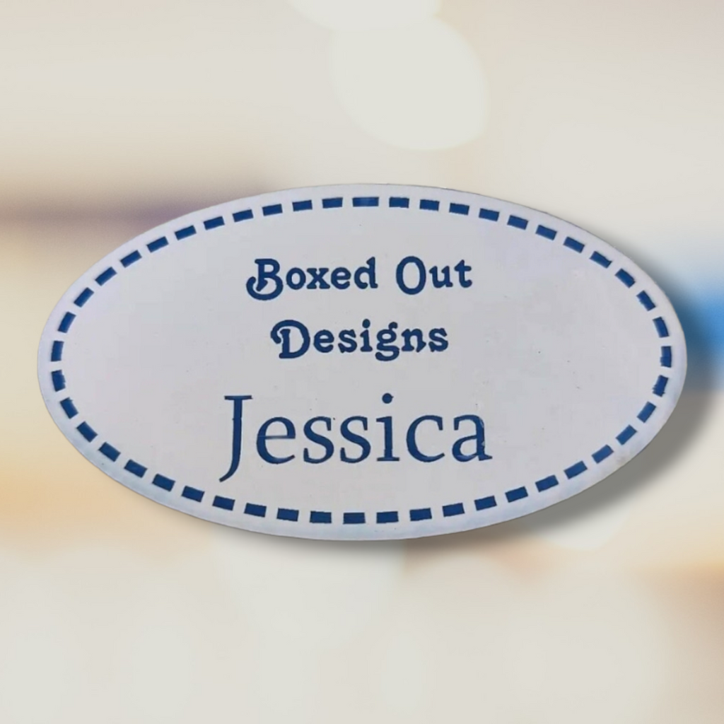 Shaped Magnetic Name Tag