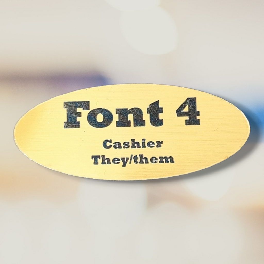 Small Magnetic Name Tag