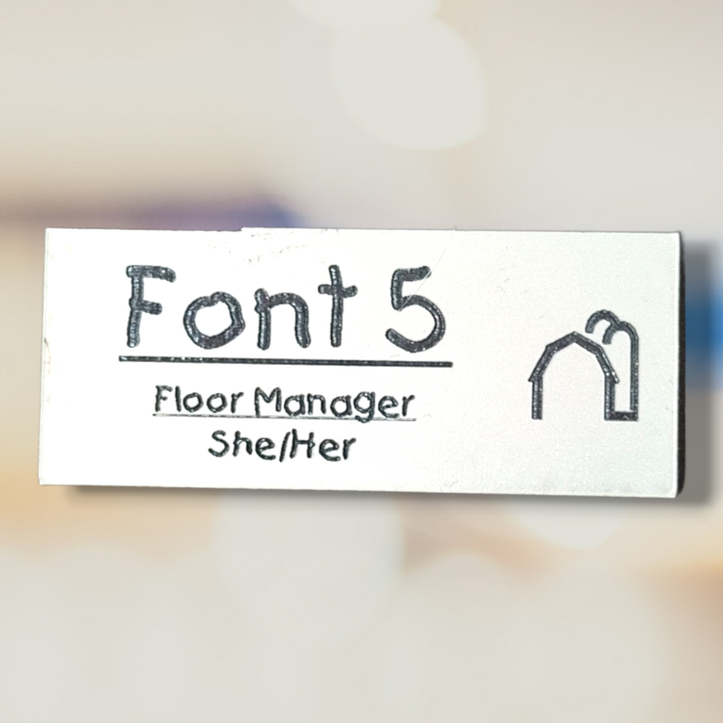 Small Magnetic Name Tag