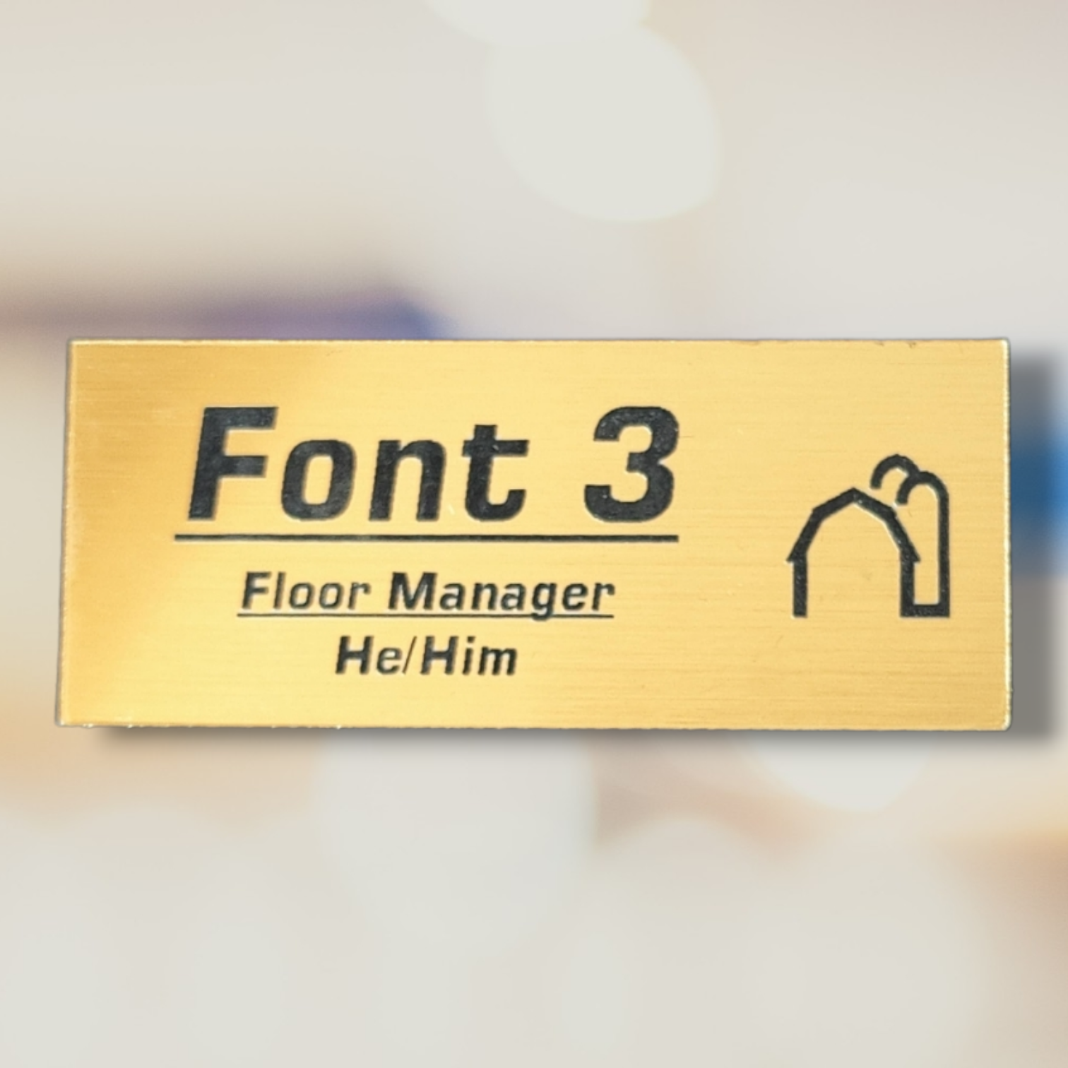 Small Magnetic Name Tag