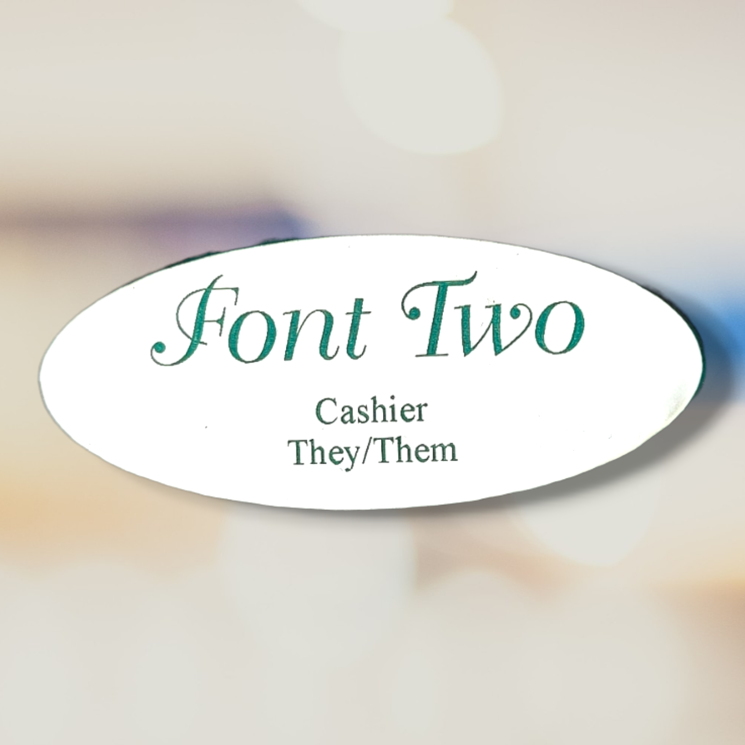 Small Magnetic Name Tag