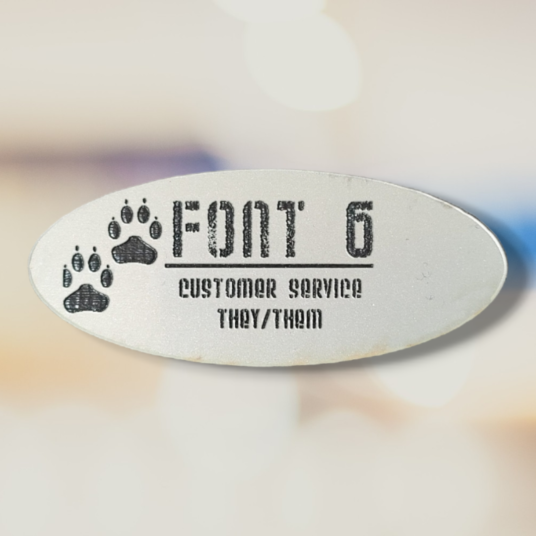 Small Magnetic Name Tag